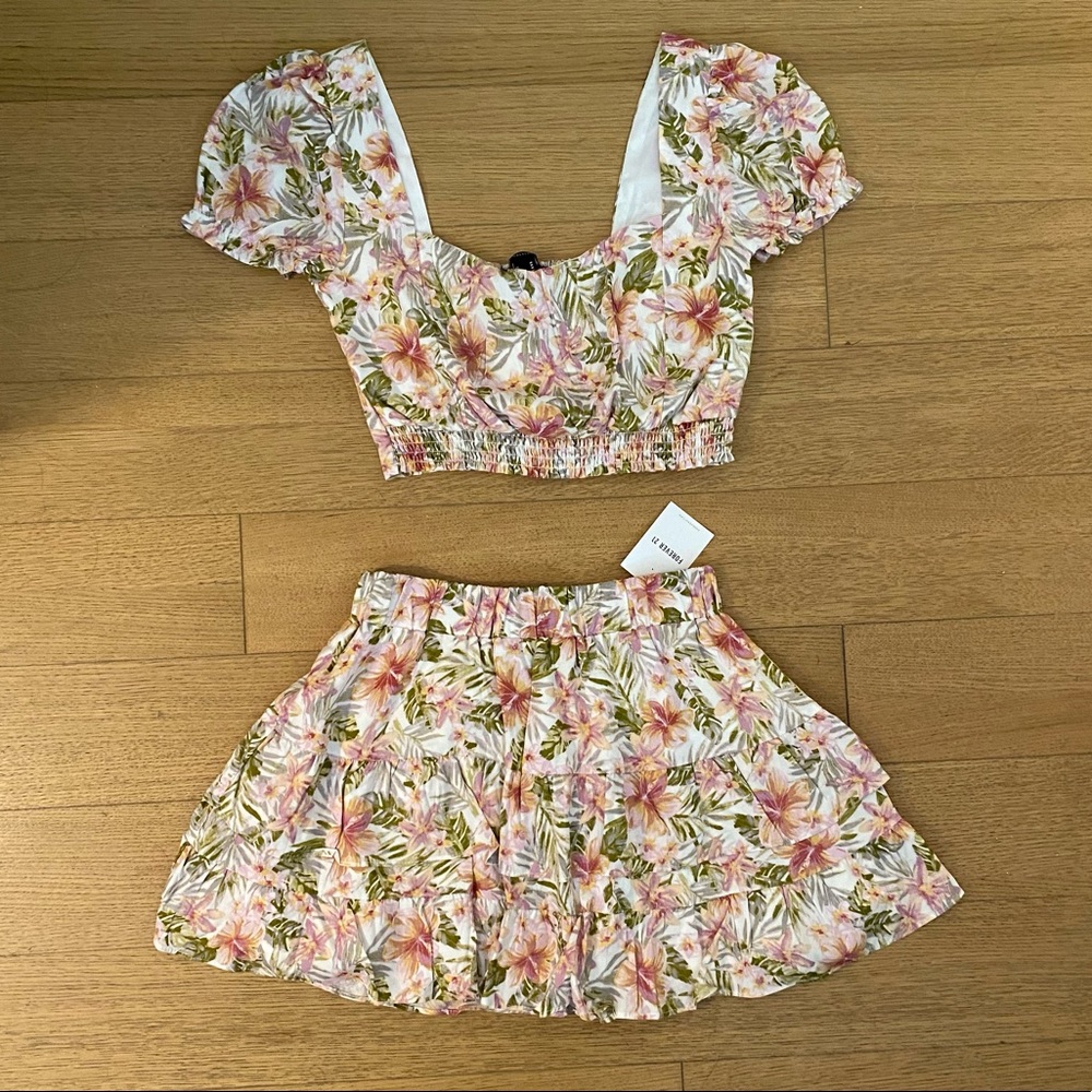 Forever21 Floral Two Piece Set